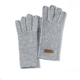100% Cashmere Touchscreen Soft Knit Winter Gloves for Women & Men