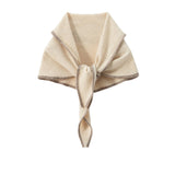 100% Cashmere Triangle Shawl Scarf Soft Wrap with Contrast Edge & Draped Design