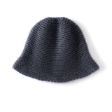 100% Cashmere Bucket Hat Soft Knit Winter Fisherman Hat for Women