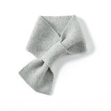 100% Cashmere Bow Scarf Soft Knit Ribbon Neck Warmer