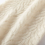 100% Cashmere Cable Knit Neck Warmer Soft Openwork Infinity Scarf