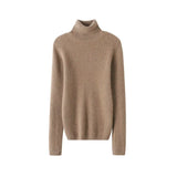 Women’s Cashmere Wool Turtleneck Ribbed Slim Fit Knit Sweater