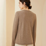 Women's Cashmere Soft Lightweight Knit Pullover V Neck Sweater