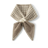 100% Cashmere Houndstooth Knit Scarf for Women Soft Winter Neck Wrap