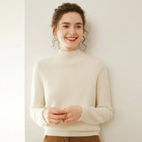 Women’s Cashmere Wool Turtleneck Thick Knit Sweater
