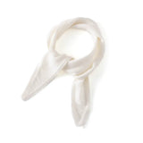 100% Cashmere Triangle Scarf Knit Neck with Minimalist Pointed Design