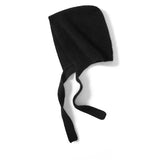 100% Cashmere Balaclava Hood Scarf Knit Hood with Long Ties for Women