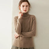 Women’s Cashmere Wool Turtleneck Soft Knit Pullover Sweater