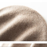 100% Cashmere Slouchy Beanie Soft Knit Winter Hat for Women & Men
