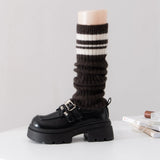 Women’s Ribbed Knit Leg Warmers Winter Slouchy Sock Sleeves
