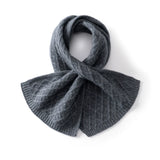 Women’s Cable Knit Cashmere Scarf Soft Winter Neck Warmer