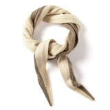 100% Cashmere Color Block Triangle Scarf Soft Knit Contrast Shawl Neck Wrap