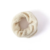 100% Cashmere Cable Knit Neck Warmer Soft Openwork Infinity Scarf