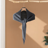 100% Cashmere Triangle Scarf Shawl Solid Color Knit Cashmere Wrap