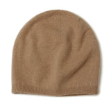 100% Cashmere Beanie Hat Soft Knit Winter Cap Slouchy Beanie Unisex