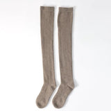 100% Cashmere Over-the-Knee Soft Warm Knee High Winter Socks for Women