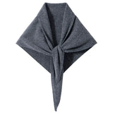 Soft Warm Knit Wrap 100% Cashmere Triangle Shawl for Women
