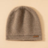 100% Cashmere Beanie Hat Knit Winter Hat for Women & Men