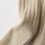 Women’s 100% Cashmere Long Fingerless Gloves Knit Wrist & Arm Warmers
