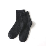 100% Cashmere Crew Sock Soft Warm Breathable Knit Socks