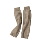 Women’s 100% Cashmere Long Fingerless Gloves Knit Wrist & Arm Warmers