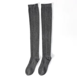 100% Cashmere Over-the-Knee Soft Warm Knee High Winter Socks for Women