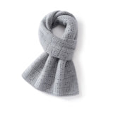 100% Cashmere Soft Knit Textured Wrap Lightweight Winter Scarf