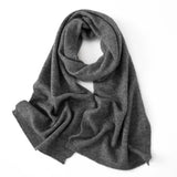 100% Cashmere Knit Scarf Long Thick Soft Scarf for Women & Men