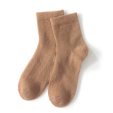 100% Cashmere Crew Sock Soft Warm Breathable Knit Socks