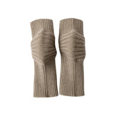 100% Cashmere Knee Warmers Soft Ribbed Knit Leg Warmers with Stretch Design