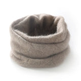 100% Cashmere Infinity Neck Warmer Soft Knit Cable Pattern Neck Gaiter