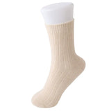 100% Cashmere Ribbed Crew Socks for Men and Women