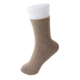 100% Cashmere Ribbed Crew Socks for Men and Women